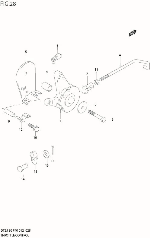 FIG 28  THROTTLE CONTROL (DT25K P36)