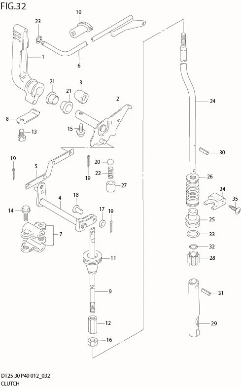 FIG 32  CLUTCH (DT30 P40)