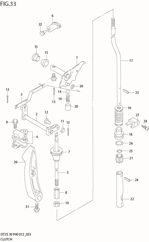 FIG 33  CLUTCH (DT30R P40)