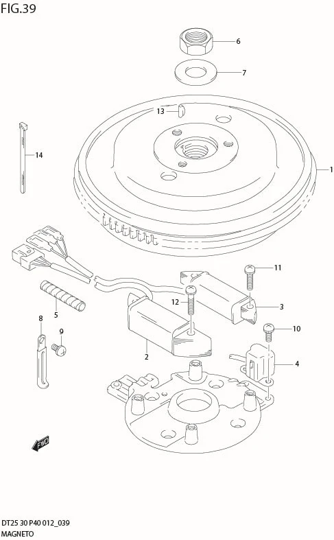 FIG 39  MAGNETO (DT25K P36)
