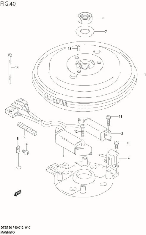 FIG 40  MAGNETO (DT30 P40)