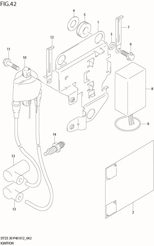 FIG 42  IGNITION (DT25K P36)