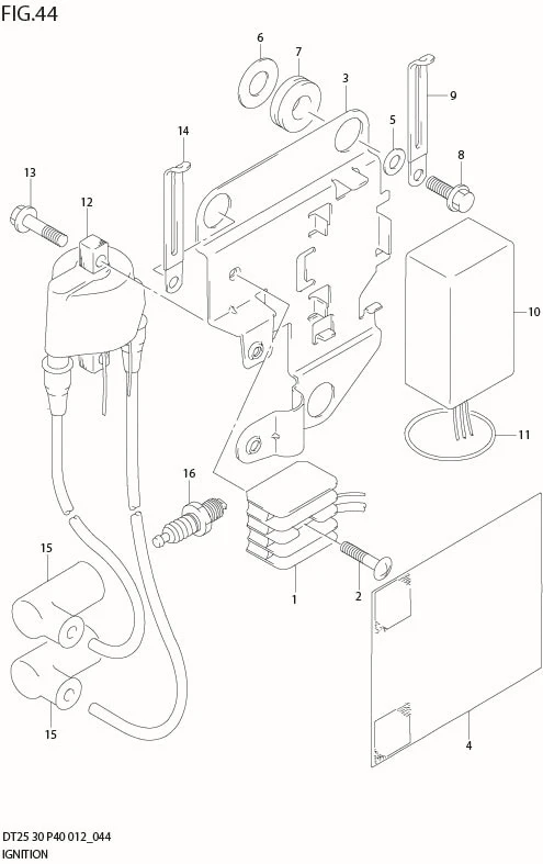FIG 44  IGNITION (DT30R P40)