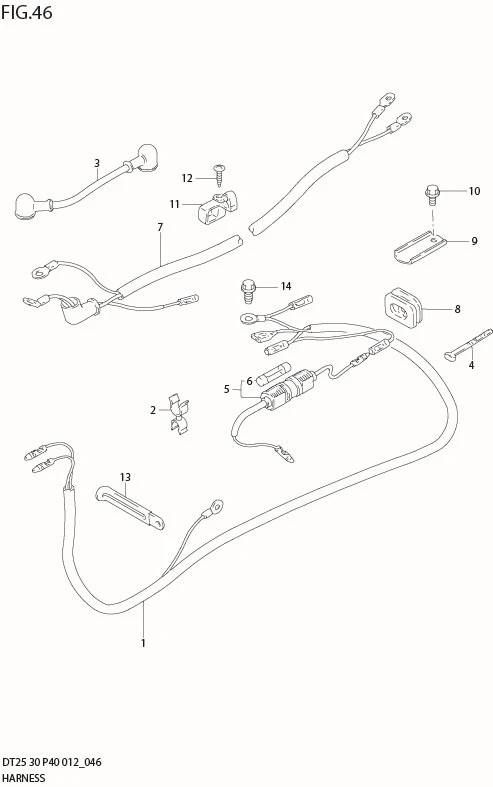 FIG 46  HARNESS (DT30 P40)