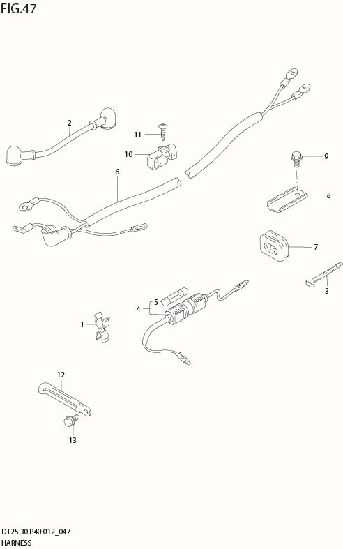 FIG 47  HARNESS (DT30R P40)