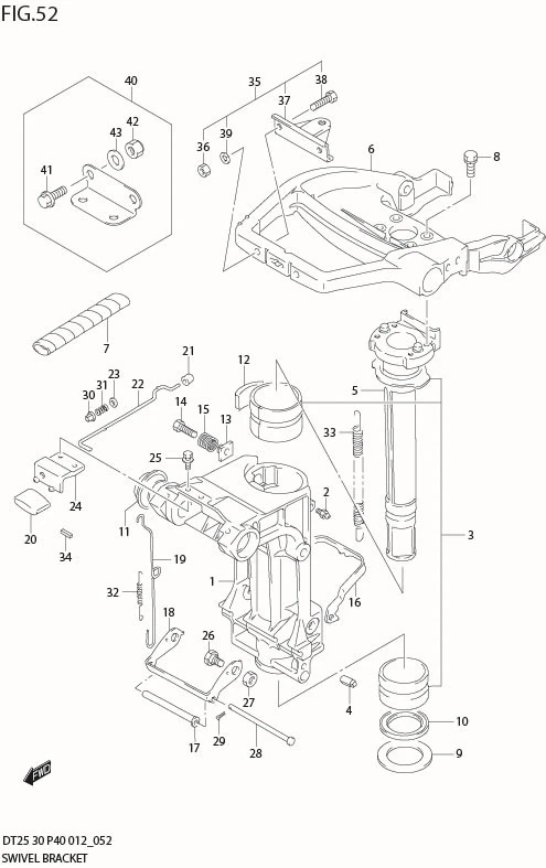 FIG 52  SWIVEL BRACKET (DT25K P36)