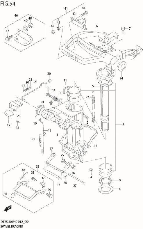 FIG 54  SWIVEL BRACKET (DT30R P40)