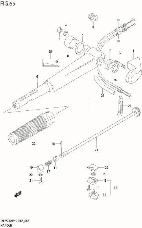 FIG 65  HANDLE (DT25K P36)