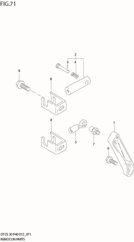 FIG 71  REMOCON PARTS (DT30R P40)