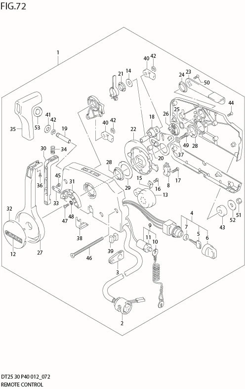 FIG 72  REMOTE CONTROL (DT30R P40)