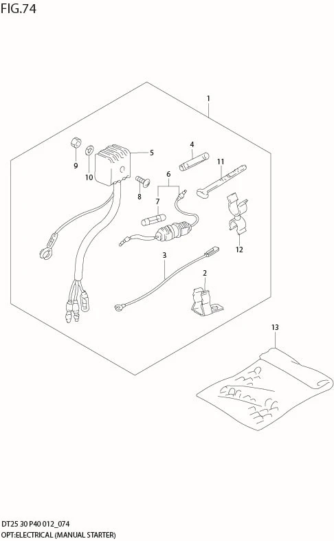 FIG 74  OPT:ELECTRICAL (MANUAL STARTER) (DT25K P36)