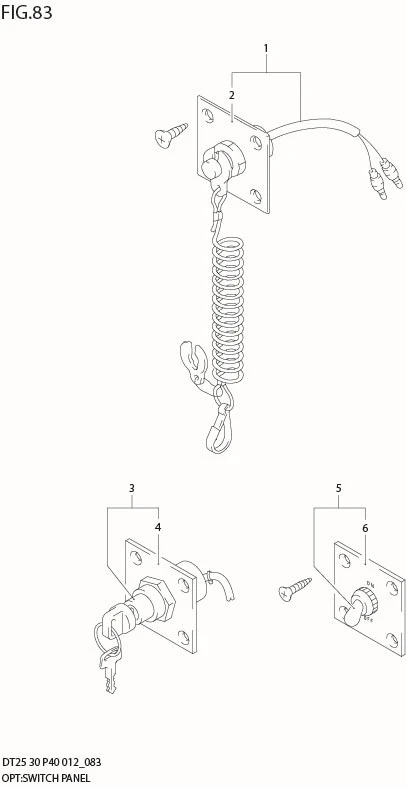 FIG 83  OPT:SWITCH PANEL (DT30 P40)
