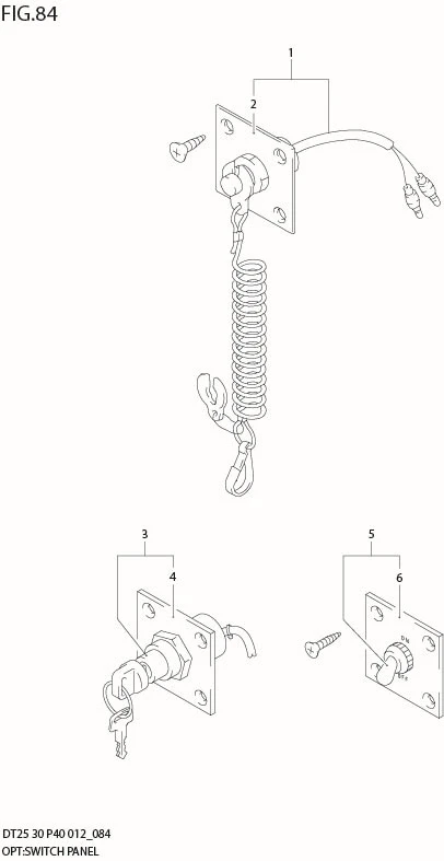 FIG 84  OPT:SWITCH PANEL (DT30R P40)