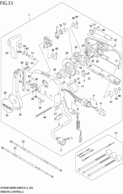 FIG 33  REMOTE CONTROL (DT40WR,MODEL:04%)