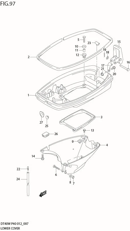 FIG 97  LOWER COVER (DT40W P90)