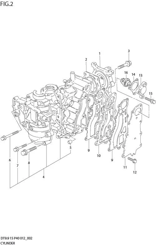 FIG 2   CYLINDER (DT9.9K P40)