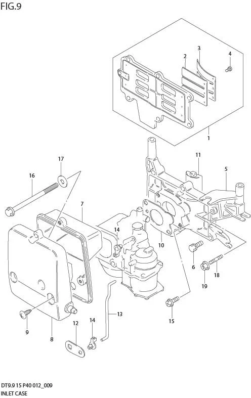 FIG 9   INLET CASE (DT9.9K P40)