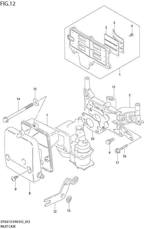 FIG 12  INLET CASE (DT15 P37)