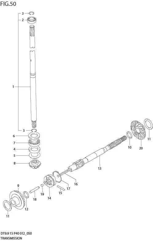 FIG 50  TRANSMISSION (DT15 P37)