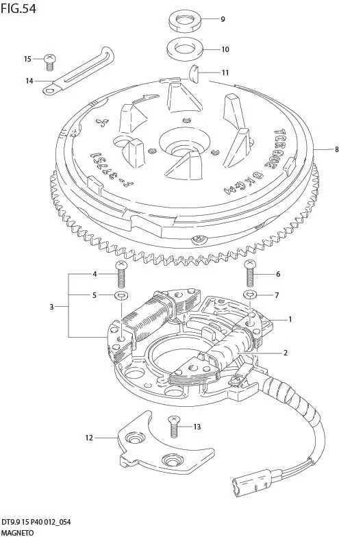 FIG 54  MAGNETO (DT9.9K P40)