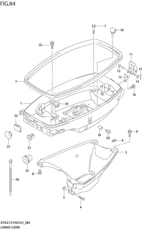 FIG 84  LOWER COVER (DT15 P40)