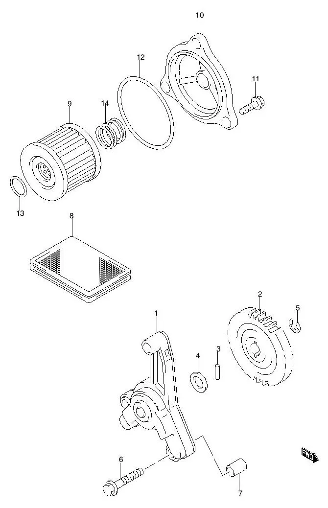 FIG.13 OIL PUMP