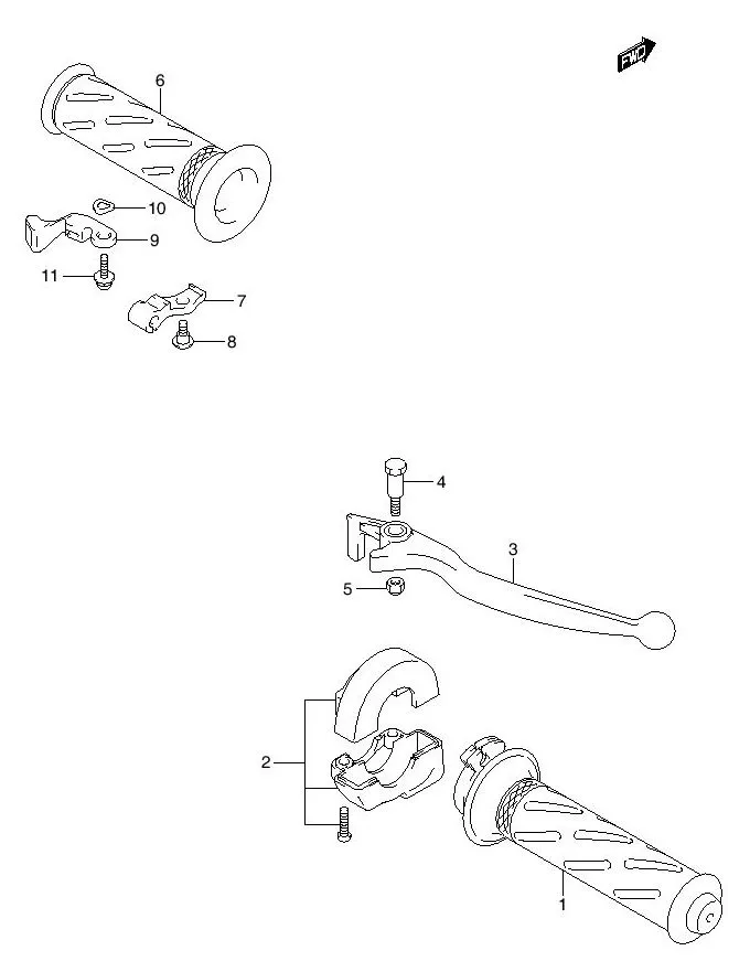 FIG.35 HANDLE LEVER FD125XSD