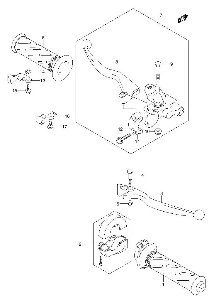 FIG.35A HANDLE LEVER FD125XRM