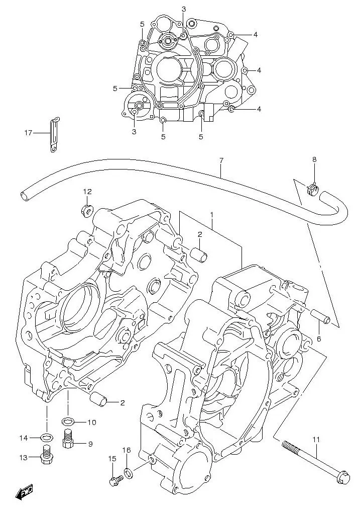 FIG.4 CRANKCASE
