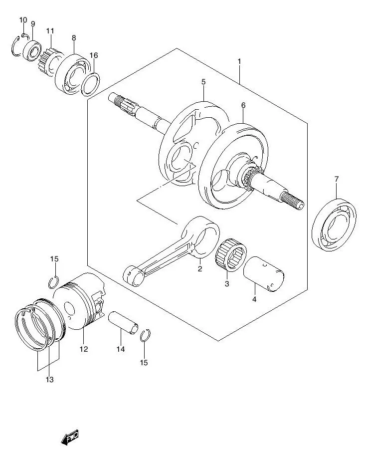 FIG.6 CRANKSHAFT