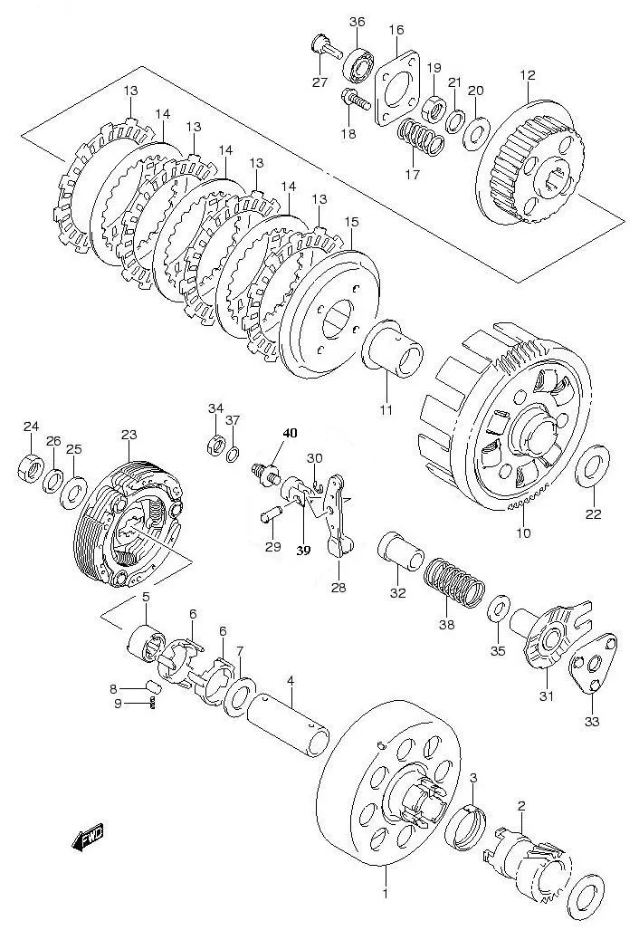 FIG.15 CLUCTH (FH125D)