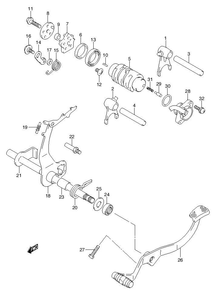 FIG.19 GEAR SHIFTING (FH125M)