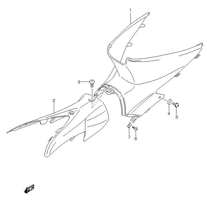 FIG.36 CENTER LEG SHIELD