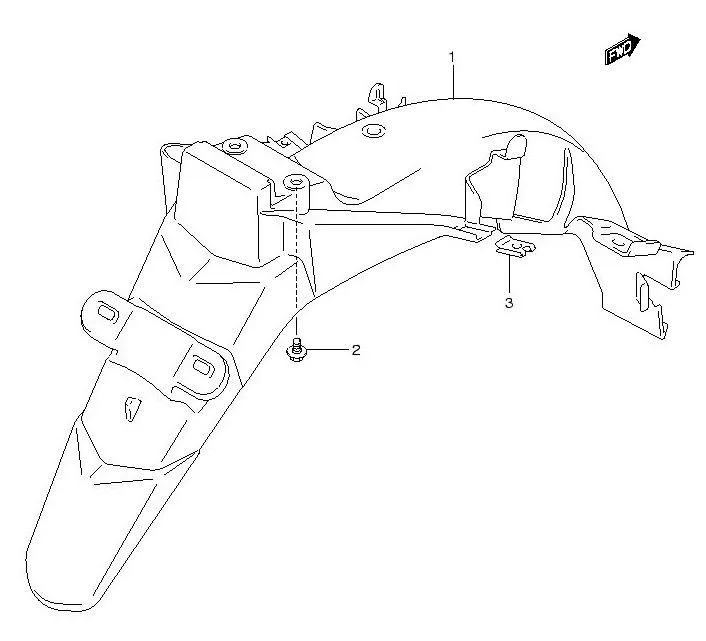 FIG.42 REAR FENDER