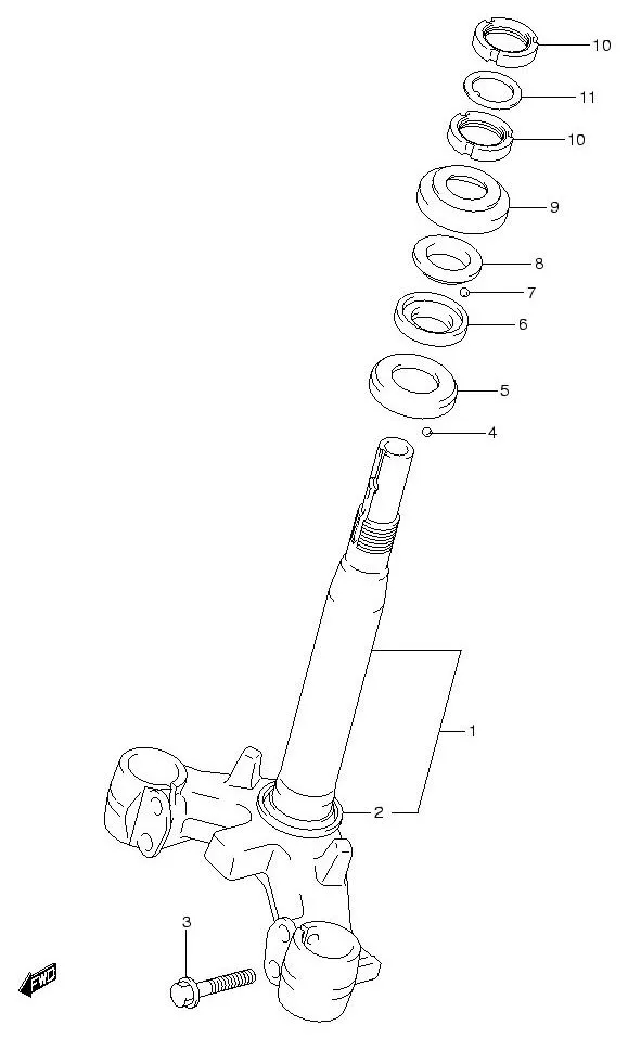 FIG.47 FRONT FORK BRACKET