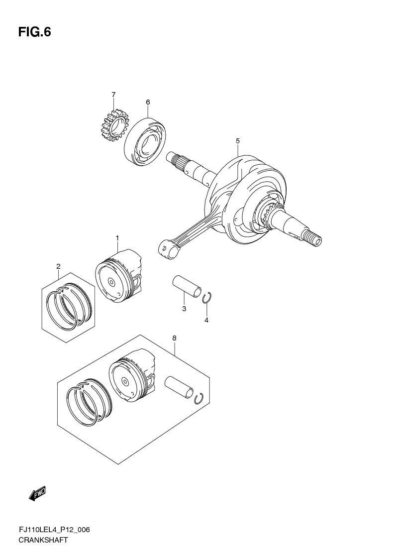 FIG. 6 CRANKSHAFT