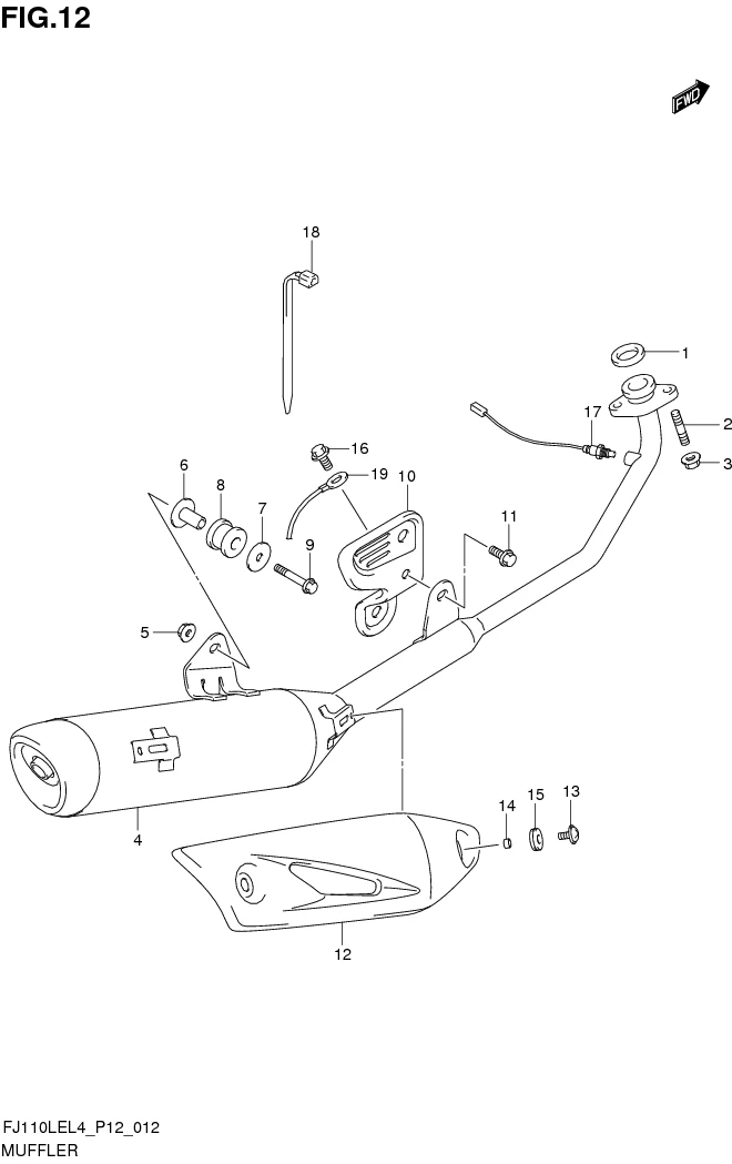 FIG. 12 MUFFLER