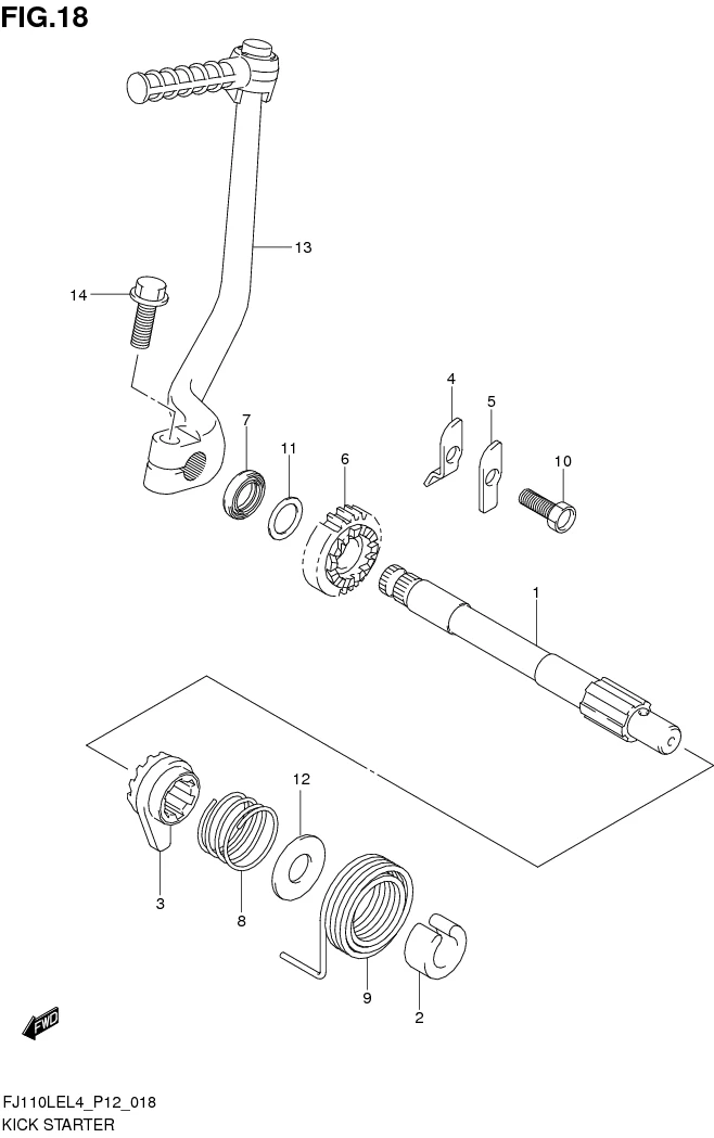 FIG. 18 KICK STARTER