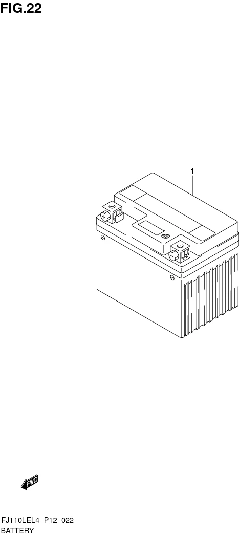 FIG. 22 BATTERY