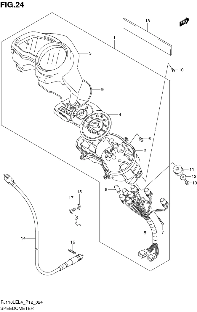 FIG. 24 SPEEDOMETER