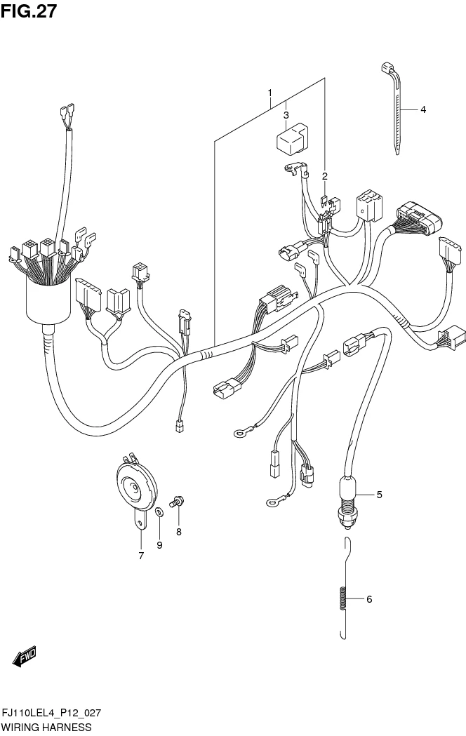 FIG. 27 WIRING HARNESS