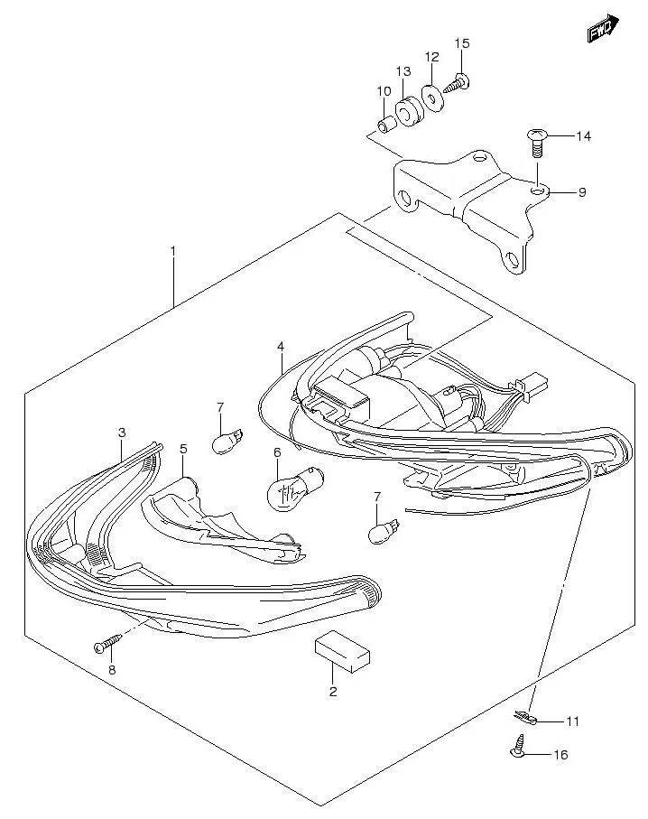 FIG.25 LAMP COMBINATION REAR