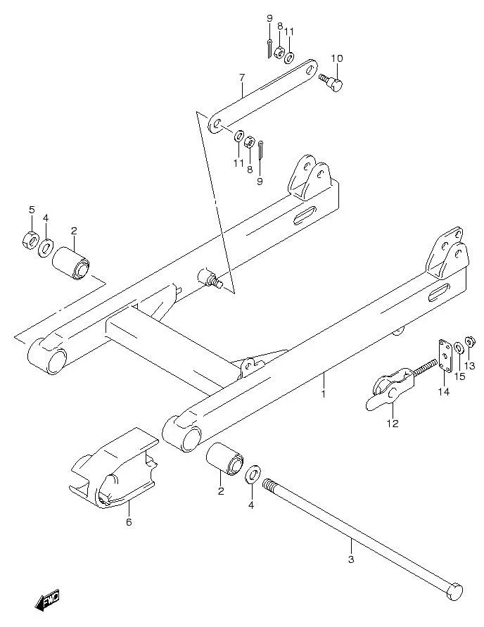 FIG.47 REAR SWINGARM