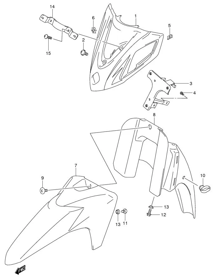 FIG.35 FRONT FENDER