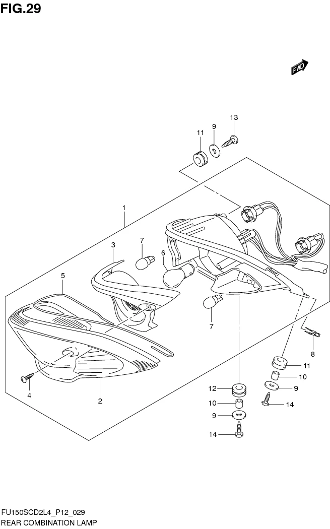 FIG.29 REAR COMBINATION LAMP 