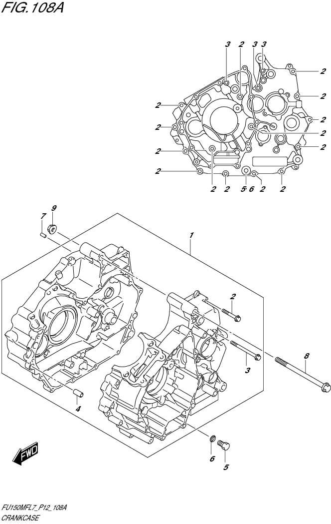 FIG. 108A CRANKCASE