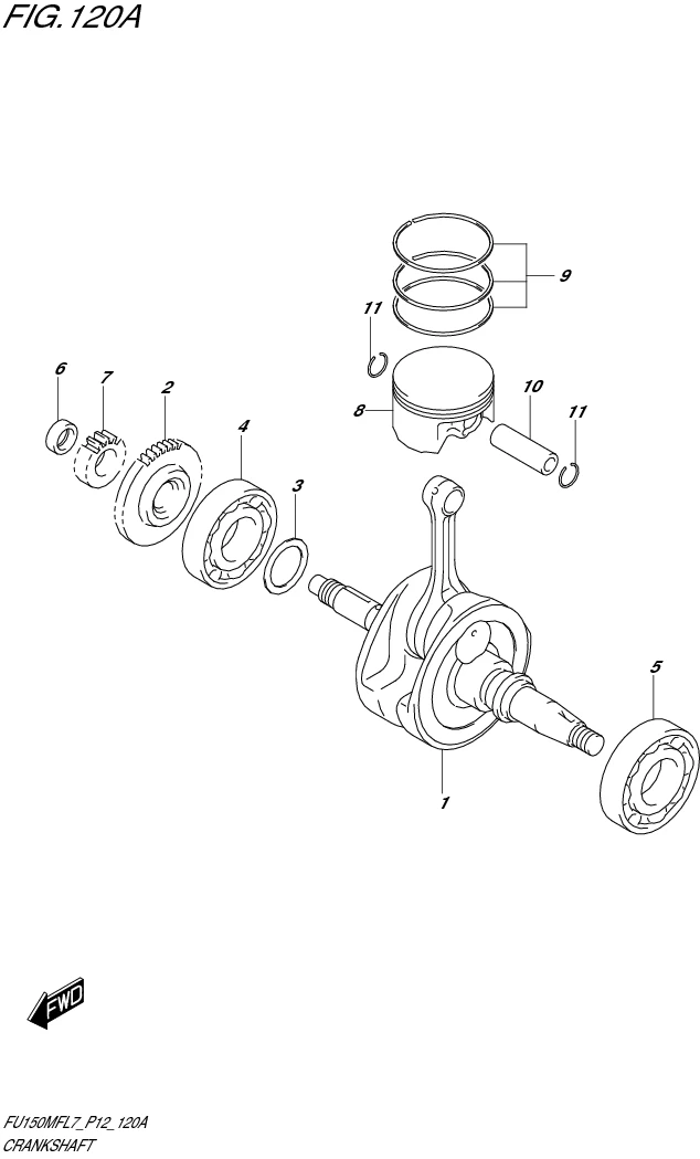 FIG. 120A CRANKSHAFT