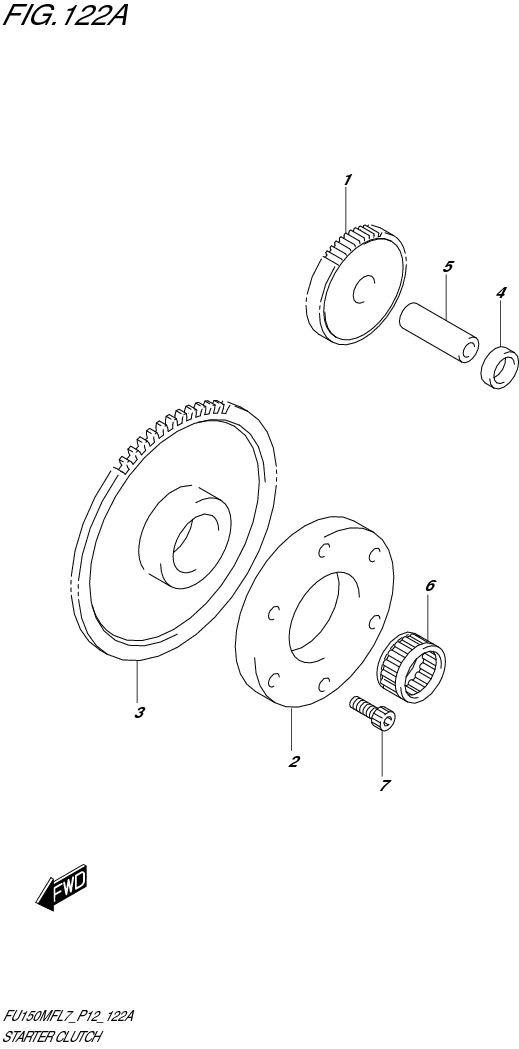 FIG. 122A STARTER CLUTCH