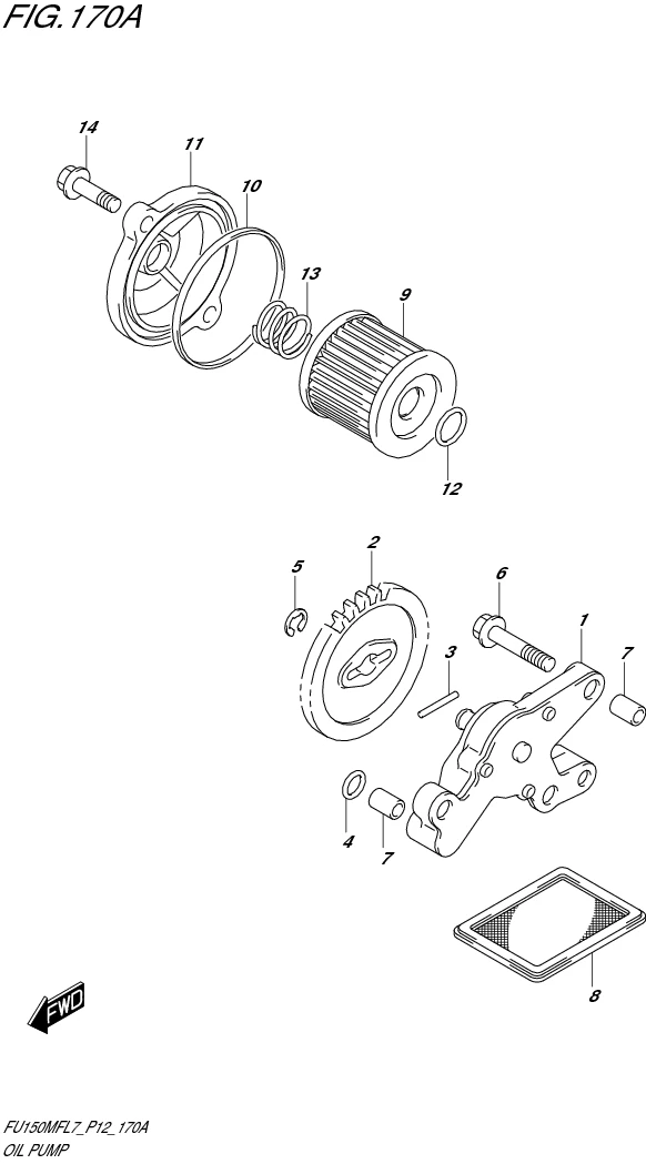 FIG. 170A OIL PUMP