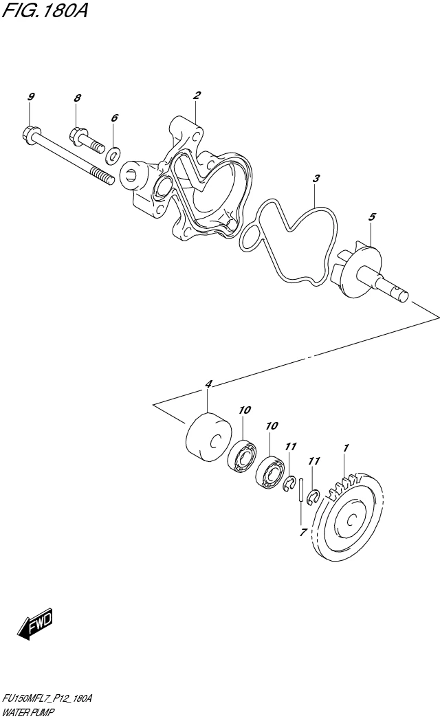 FIG. 180A WATER PUMP